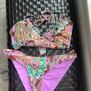 Colorful Paisley Bikini Set